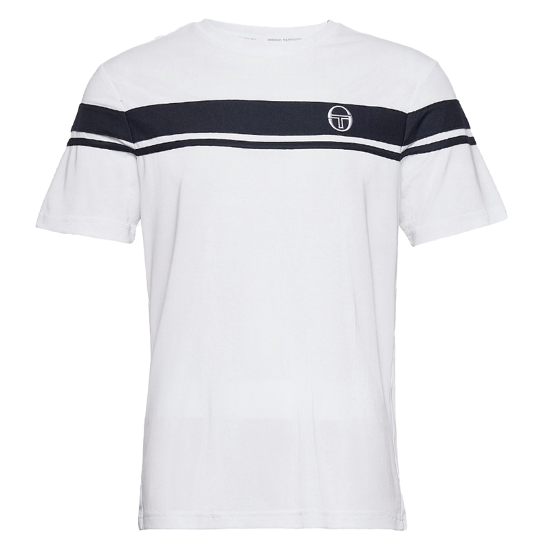 Sergio Tacchini Youngline Pro T-Shirt White/Navy
